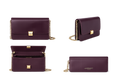 LK Bennett Burgundy Leather Crossbody Bag