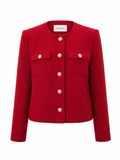 Lisa & Co Red Wool Jacket