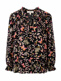 Hobbs Navy Floral Blouse